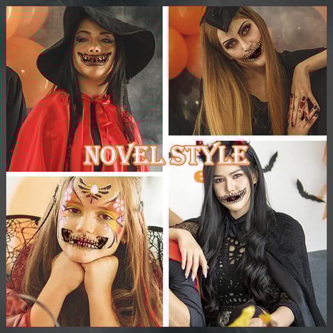 🎃HALLOWEEN PRE SALE - 49% OFF🎃Halloween Prank Makeup Temporary Tattoo