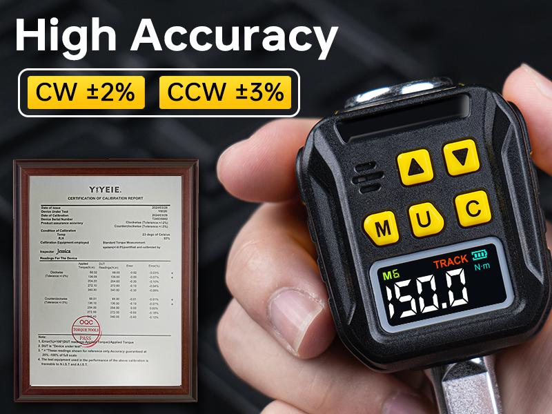 Product Introduction of 1/2" Drive Digital Torque Adapter, 12.5-250Ft-lb/17-340 Nm, Color LCD Display, Digital Torque Wrench Adapter with ±2% Accuracy, Torque Wrench Calibration Tool for Torque Meter for Auto,Moto 15