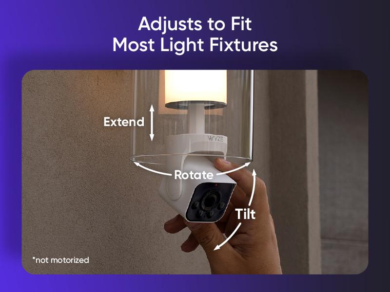 Wyze Bulb Cam &mdash; 2K HD Light Bulb Security Camera, 24/7 MicroSD Recording, Color Night Vision, Optional Advanced AI Subscription for Pet/Package/Person Detection, Dimmable LED, Color Night Vision, 2-Way Audio