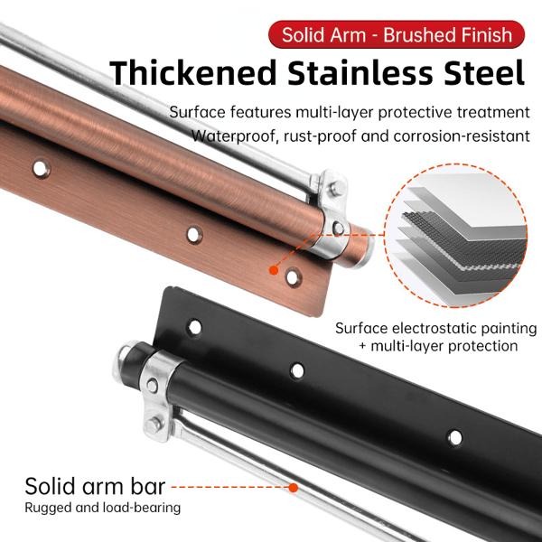 Automatic Door Closer, Zinc Alloy Safety Spring Door Closer Adjustable 50 kg Closing Door Hinge