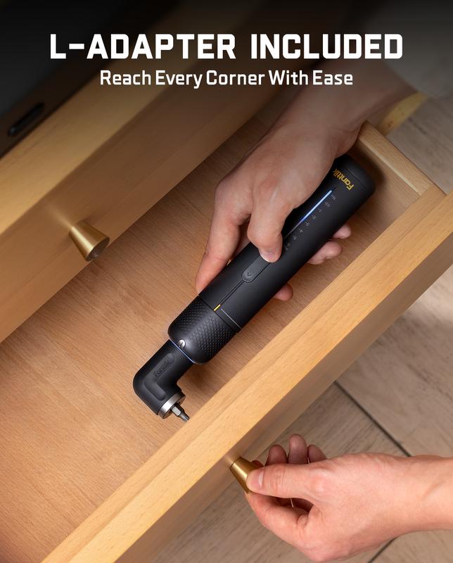 Electric Screwdriver, Cordless Screwdriver Set, 7 Torque Settings, 0.5 to 6N.m, 20 Magnetic Bits