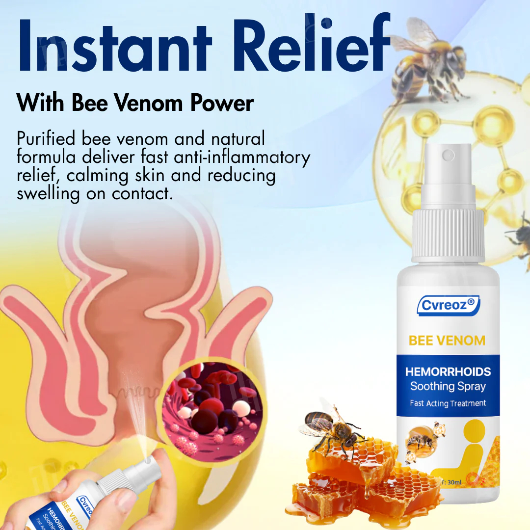 🔥Hot Sales - 50% OFF🔥Bee Venom Hemorrhoids Soothing Spray