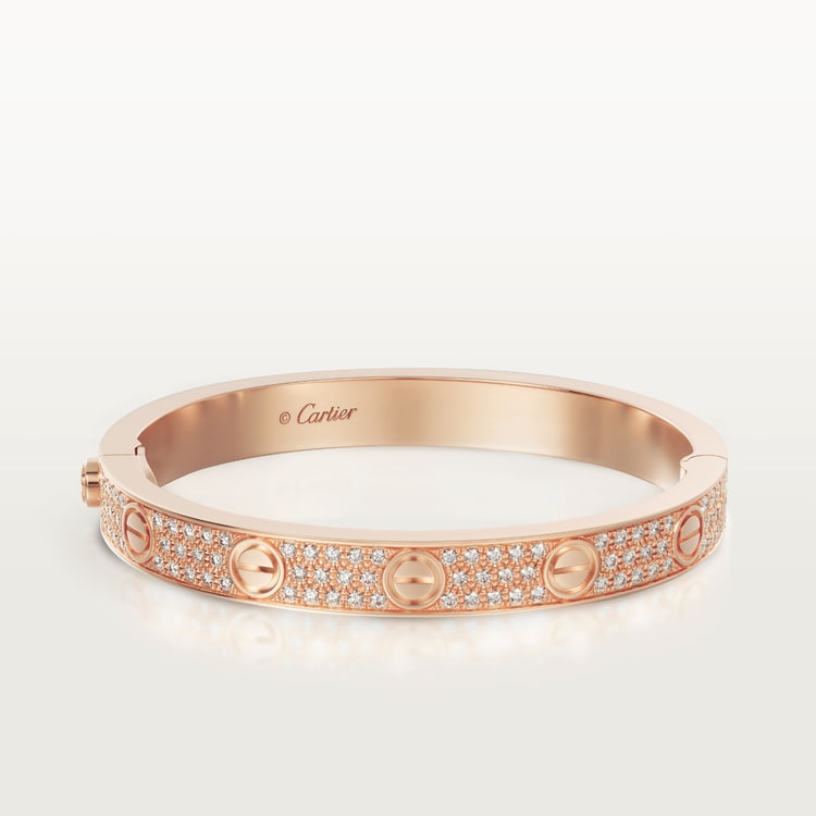 LOVE BRACELET, DIAMOND-PAVED