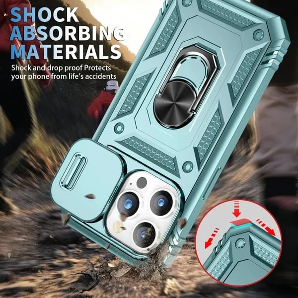 🔥Magnetic Car Finger Ring 3-in-1 Phone Case