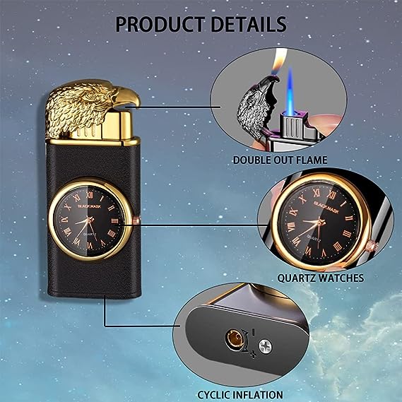 Lighter with Electric Watch
