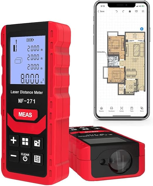 Hot sale - portable handheld digital laser distance meter can be connected to mobile phone