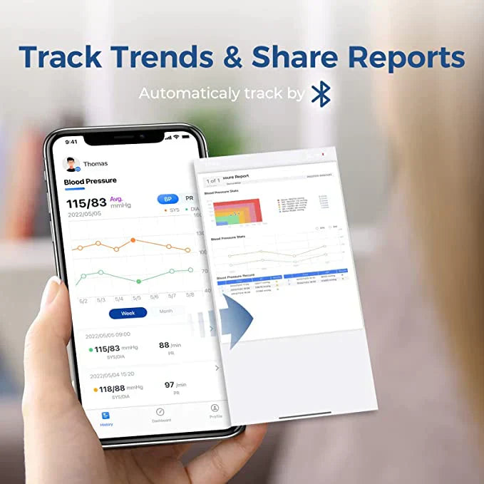 Monitor de pressão arterial bluetooth doméstico Checkme BP2A