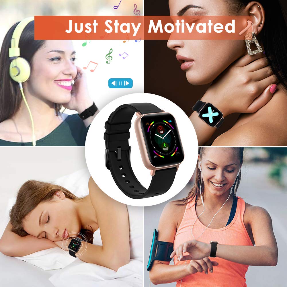 Bluetooth Smart Watches Fitness Tracker Watch -PINK