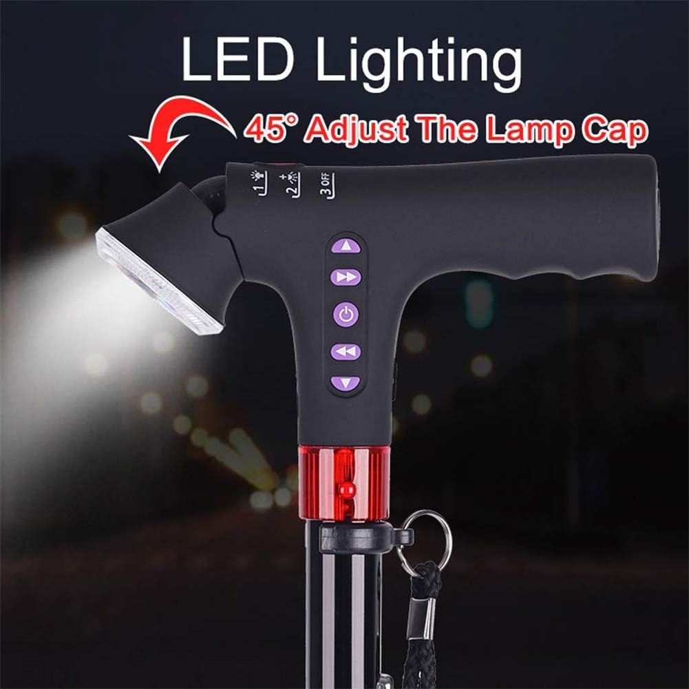 Multi-Functional & Intelligent Elderly Crutches Walking Stick Suitable Walking Stick for Seniors