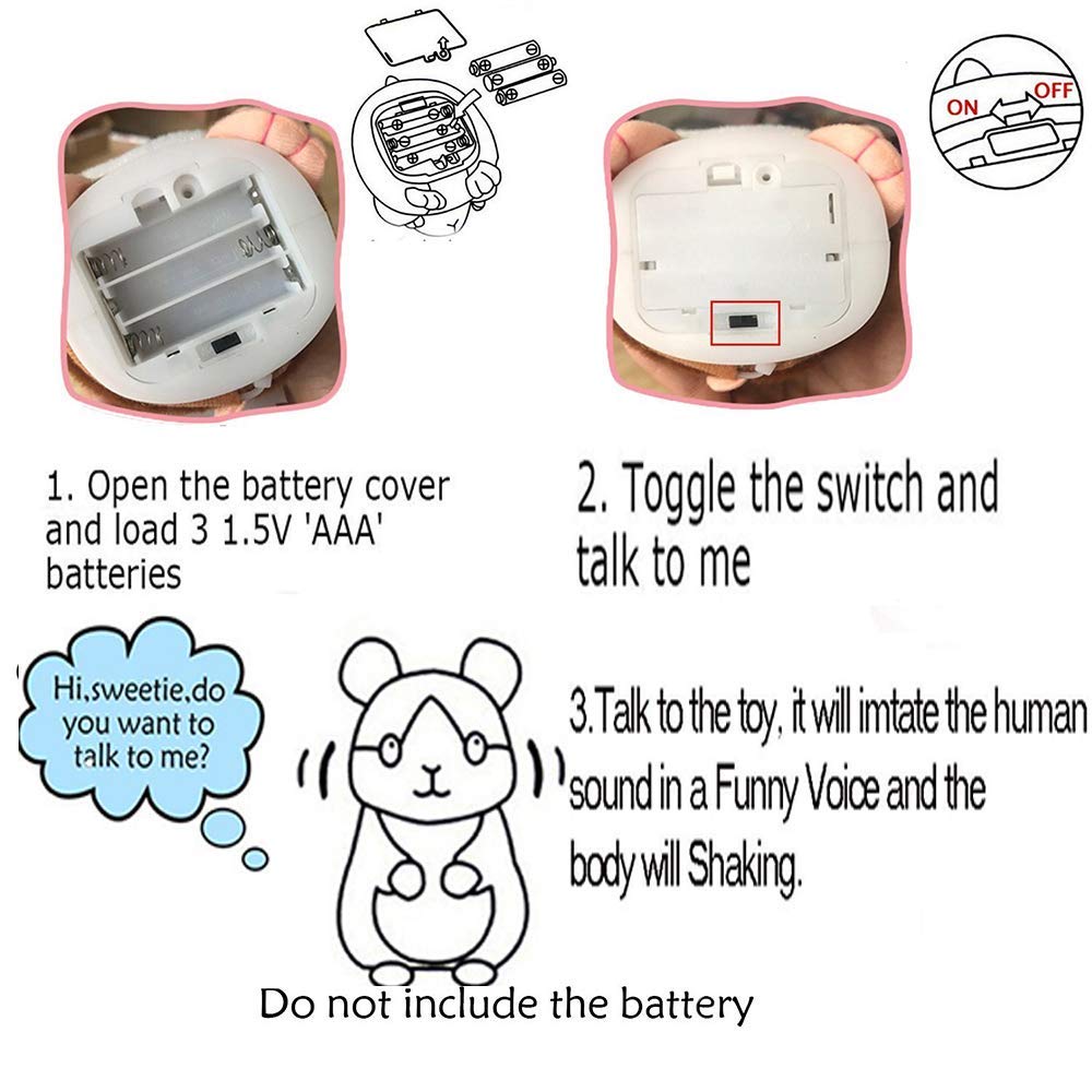 🐹🔥Talking Hamster Plush Toy