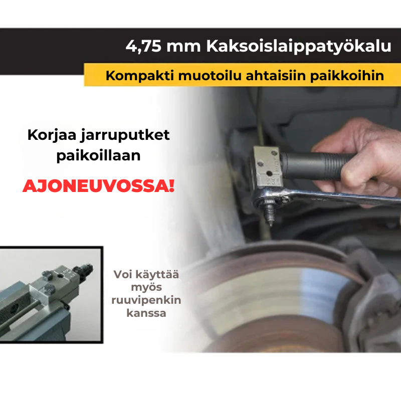 Universal brake pipe flaring tool set