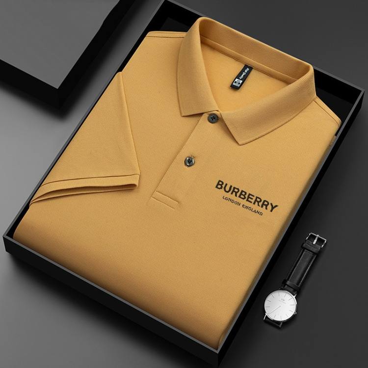 【Burberry】Short sleeve business polo shirt, made in the UK, with exquisite workmanship. 【6 colors/100kg can be used】