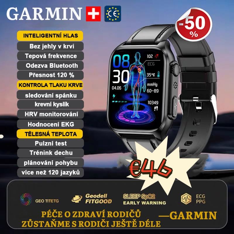  Garmin [lékařské hodinky], monitorujte krevní tlak/glukózu/srdeční frekvenci