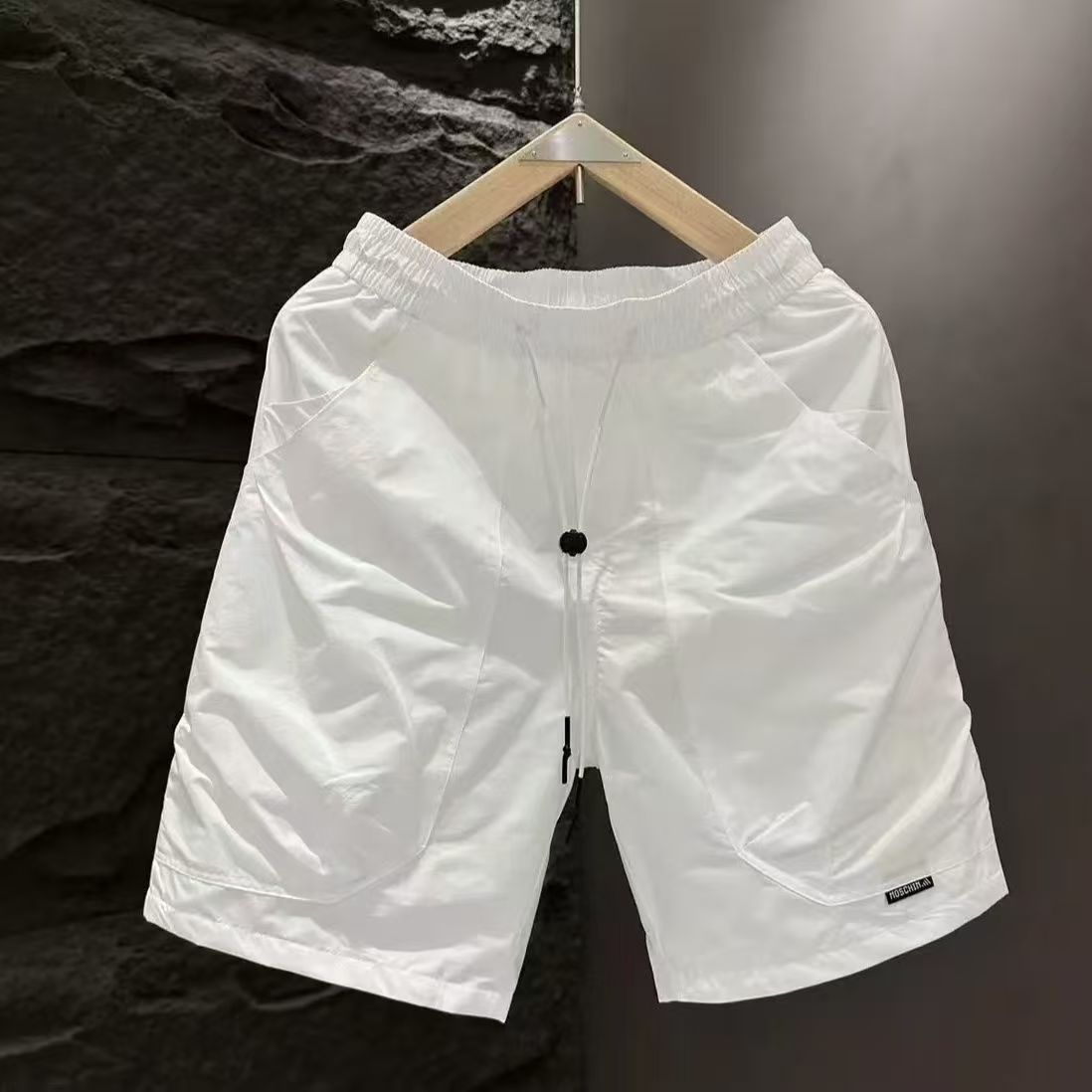 2025 new shorts trendy and fashionable all-match quick-drying breathable solid color casual shorts