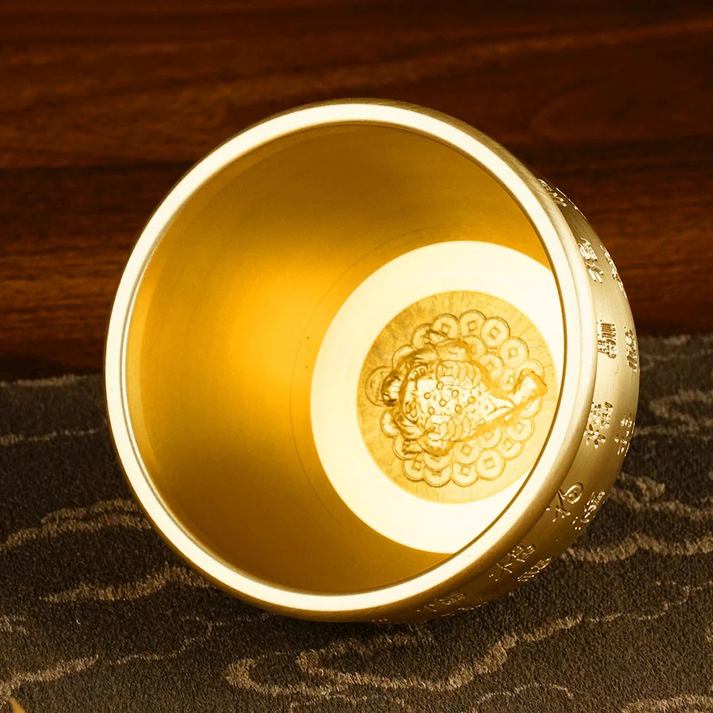 The 'Hundred Blessings' Brass Wealth Bowl