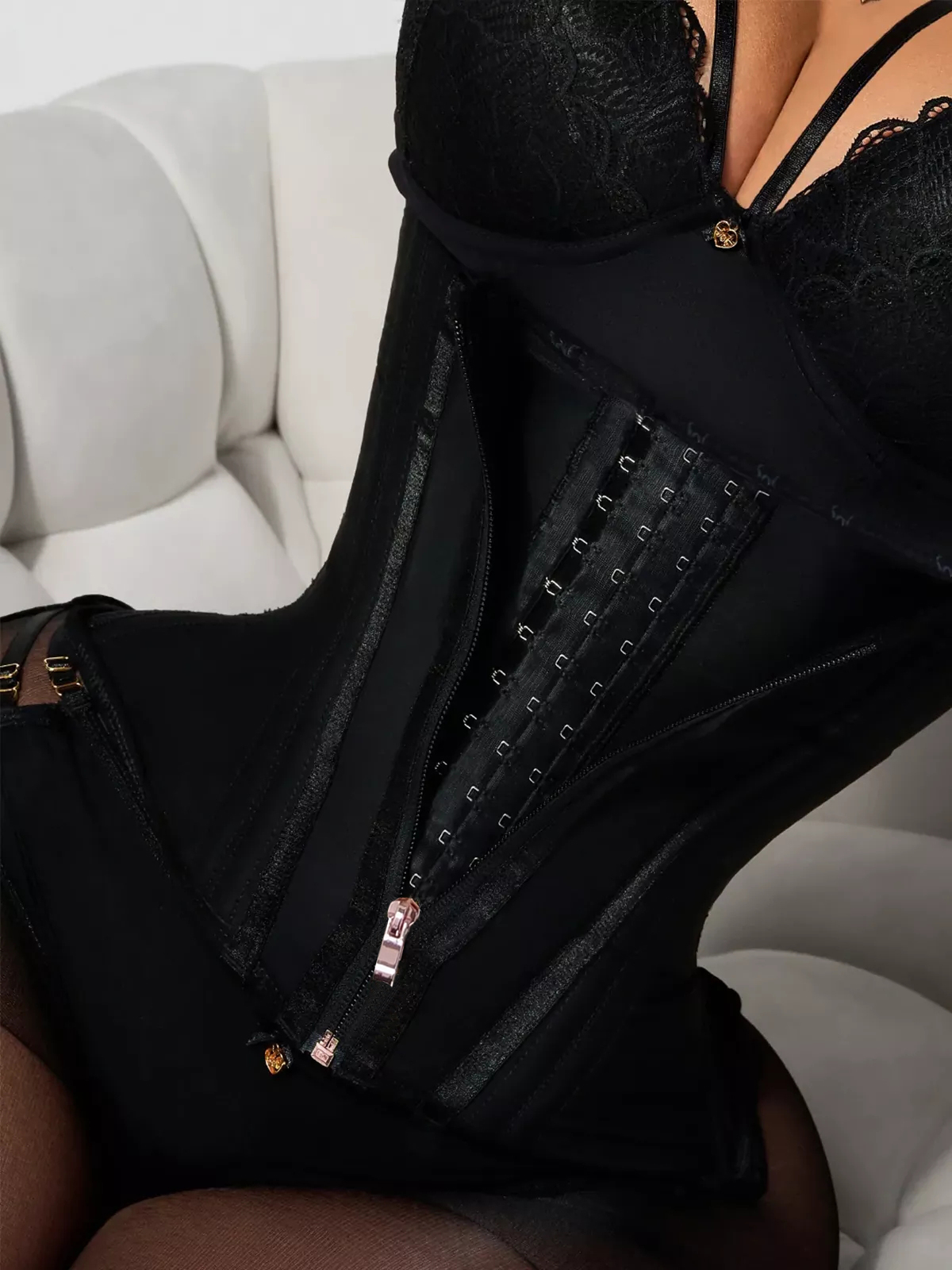 Zip & Breasted Body Shaper Tank To