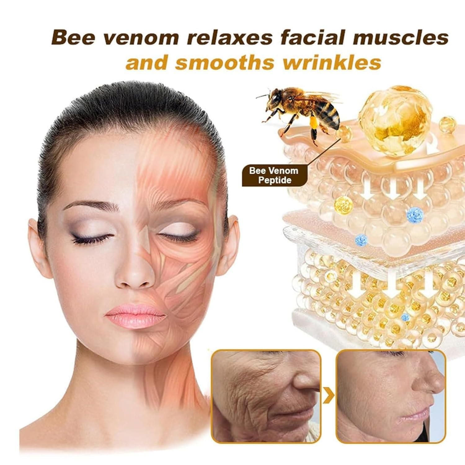 Bee Venom Wrinkle Repair Cream(Buy 1 Get 1 Free )