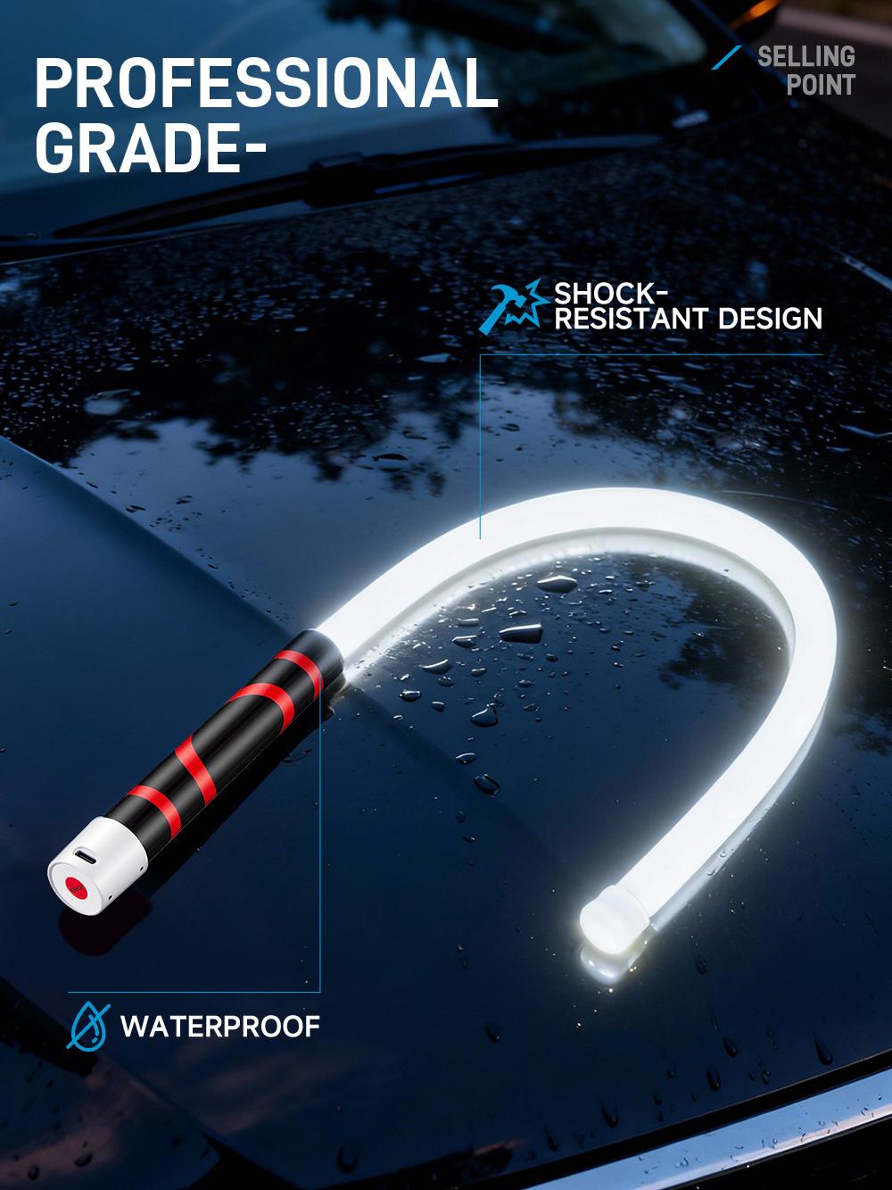 Bendable LED Flashlight Stick - 31" Flexible Design, 7-Hour Long Battery Life, High Lumens for Off-Road, Garage Mechanics, and Hard-to-Reach Areas Like Engine Bays Bendable LED Flashlight Stick - 31" Flexible Design, 7-Hour Long Battery Life, High Lumens for Off-Road, Garage Mechanics, and Hard-to-Reach Areas Like Engine Bays