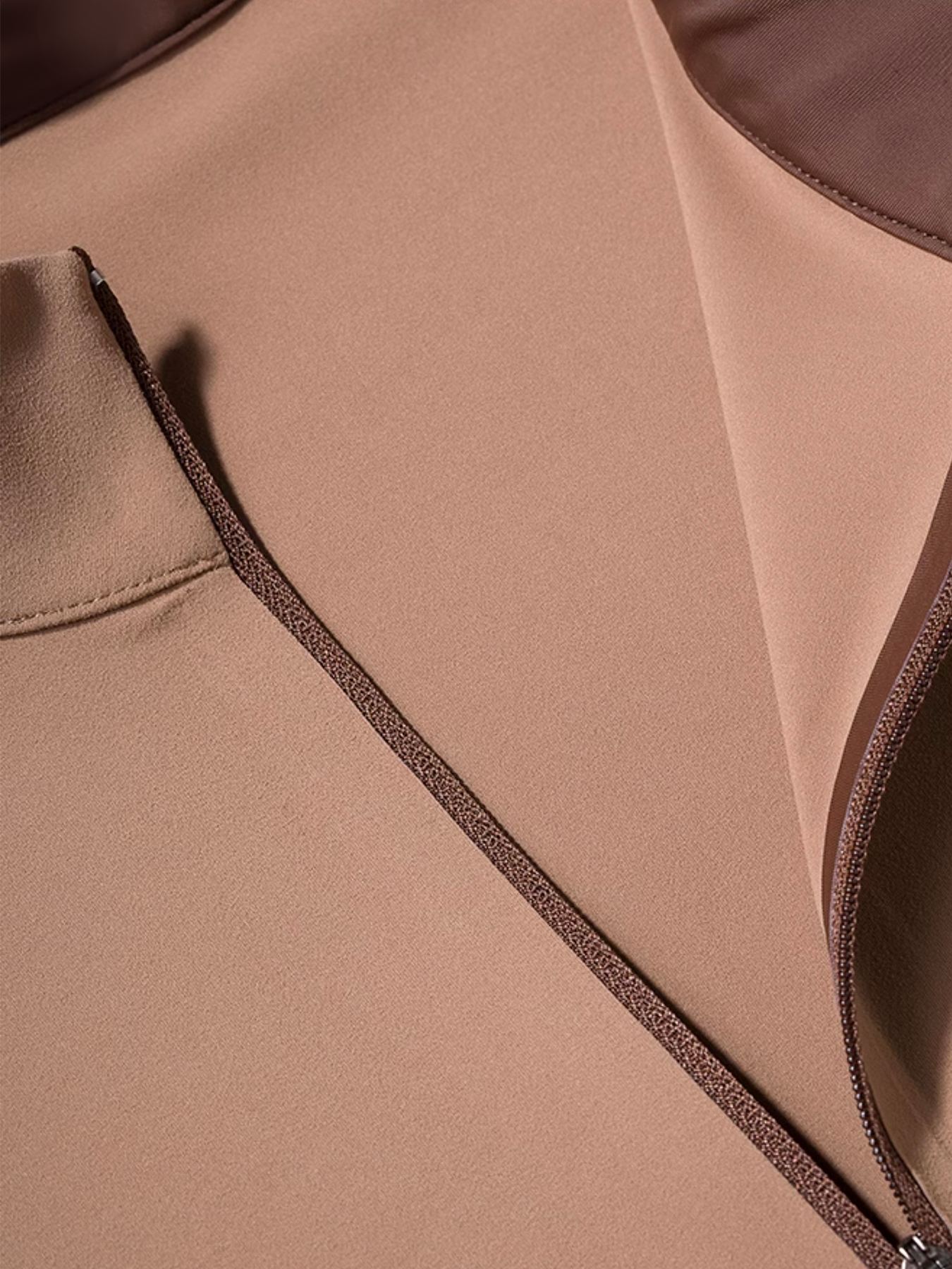 SmoothBlend Half Zip Mock Neck Tee