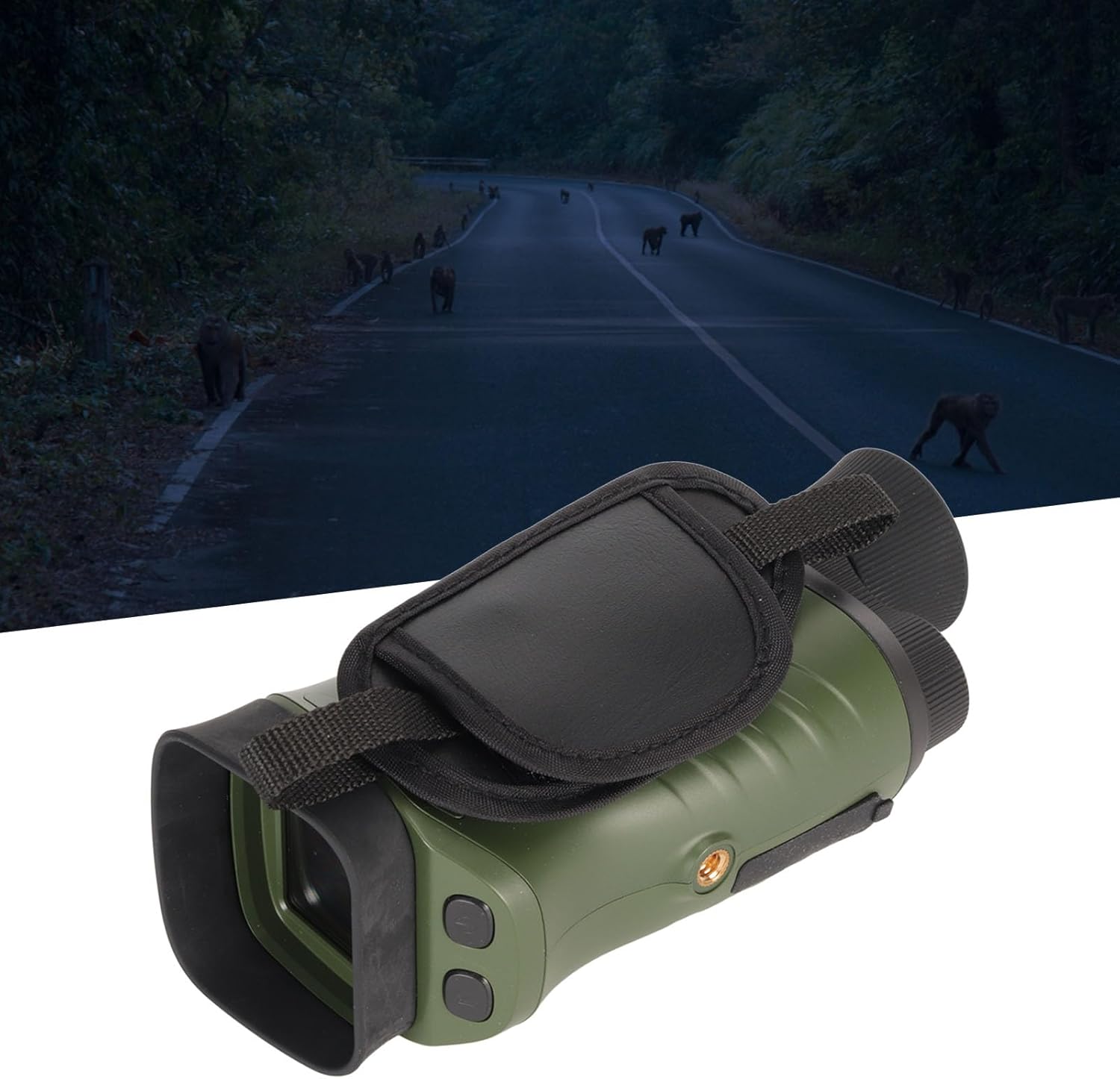 Atom Digital DNM50 Compact Lightweight Handheld Day and Night Vision Monocular with Photo and Video Recorder