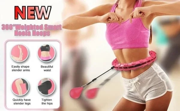 🔥 Last Day 49% OFF 🔥Weighted Smart Hula Hoop - Fast fat burning！