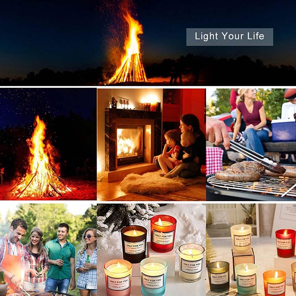 With Solar Beam Torch Spraying Flame, Refillable Butane, Windproof Lighter for Candle Camping BBQ Kitchen (Butane Not Included) Christmas Gift