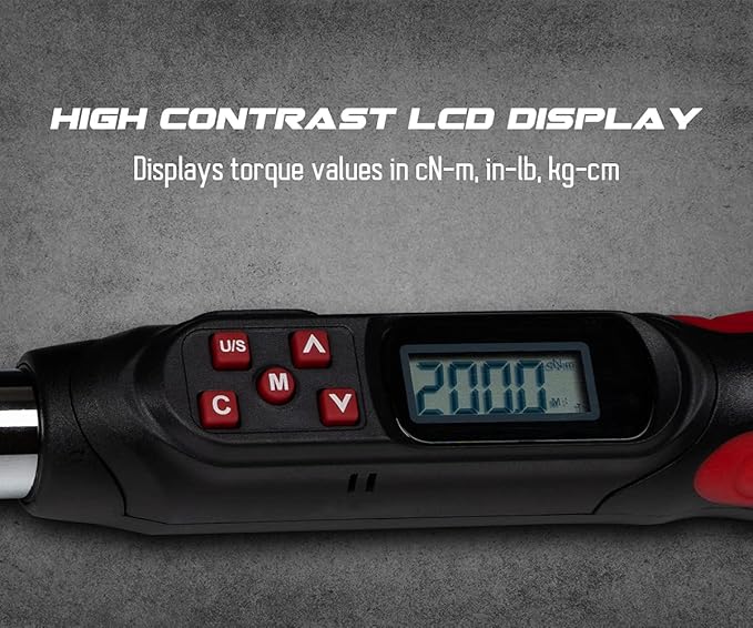 Stainless Steel Electronic Torque Screwdriver with Digital Display