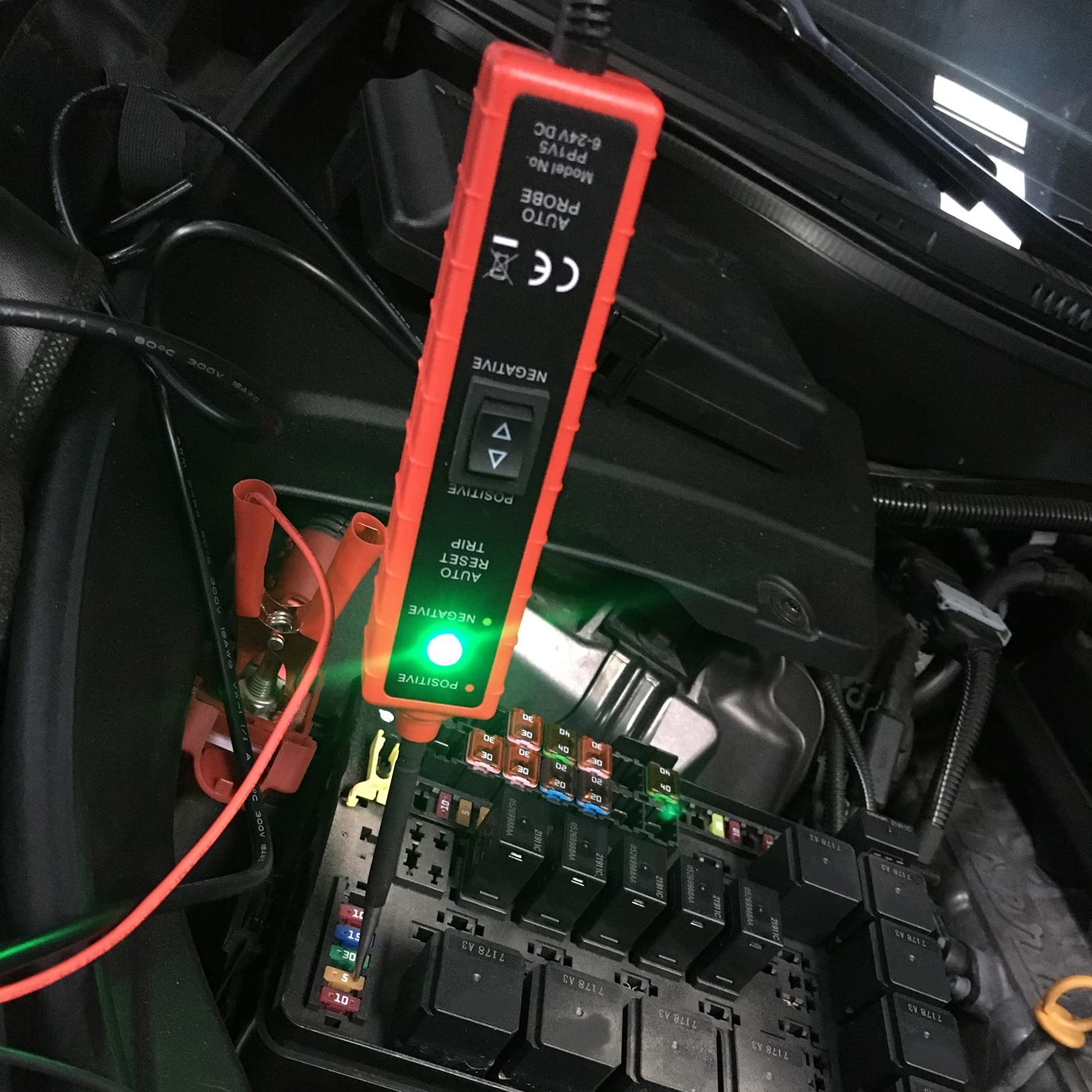 Car Circuit Probe Tester Diagnostic Tool Short Circuit Protection Red Dc 6 24v For Automotive Power