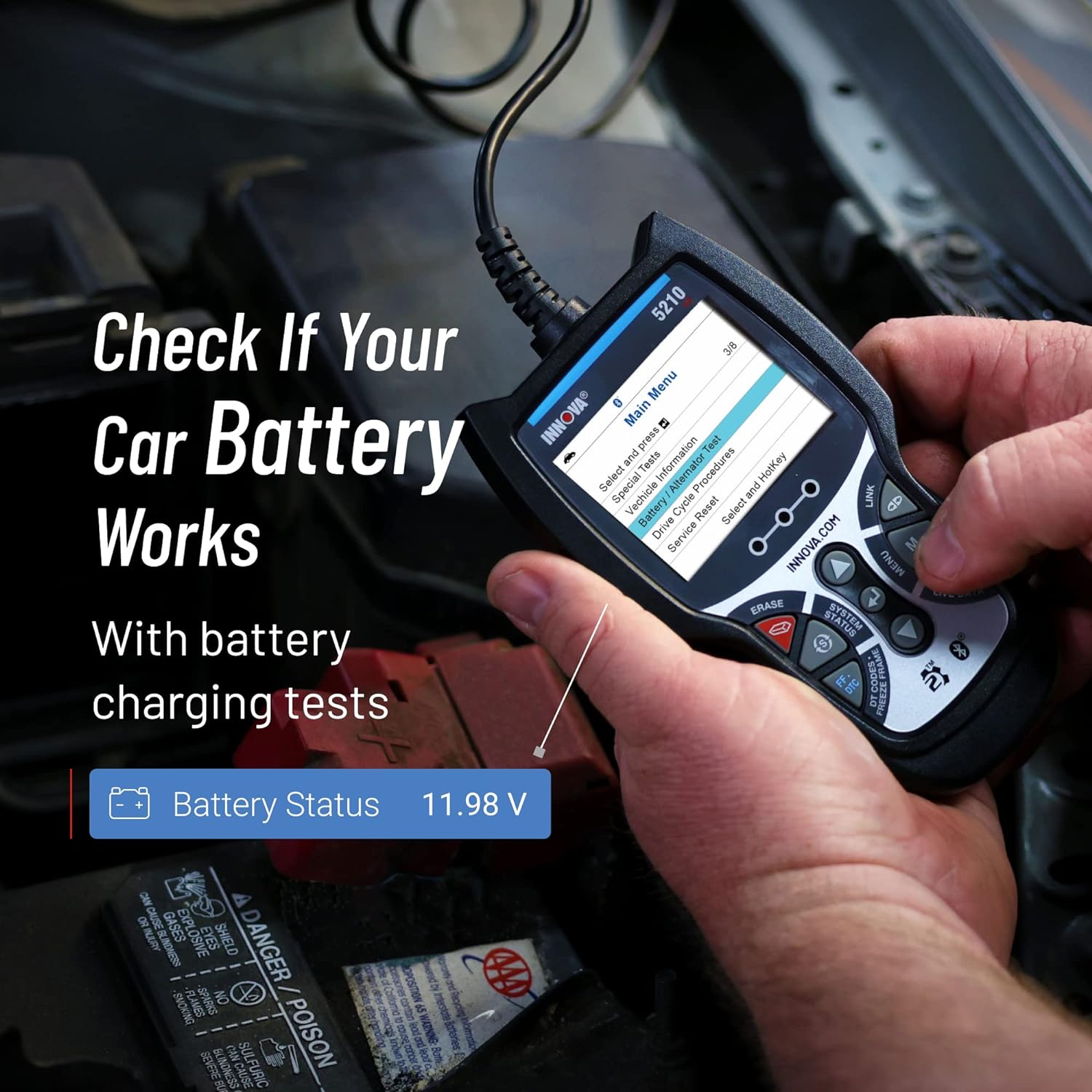 INNOVA  5210P OBD2 Scanner ABS SRS Transmission