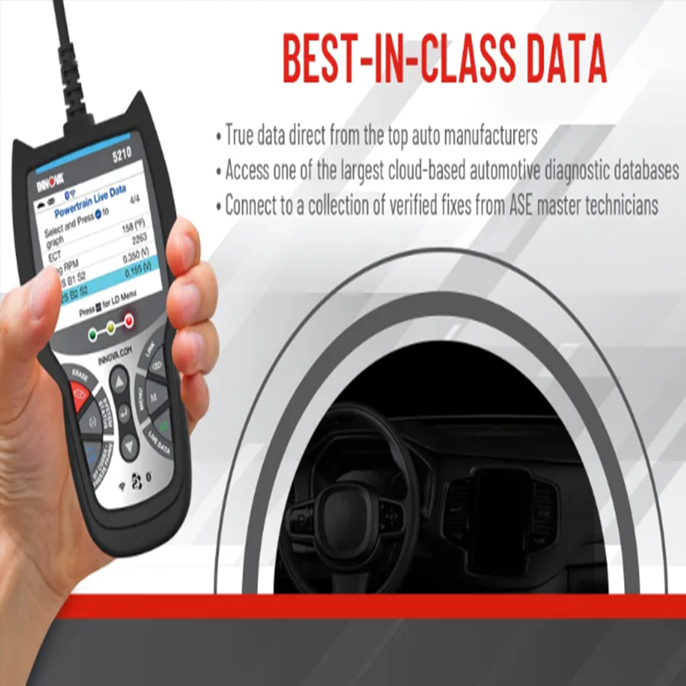 📲INNOVA  5210P OBD2 Scanner ABS SRS Transmission🎁