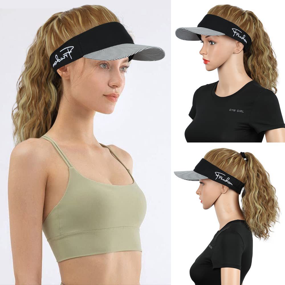 Women's Ponytail Wig Baseball Cap - Long Wavy