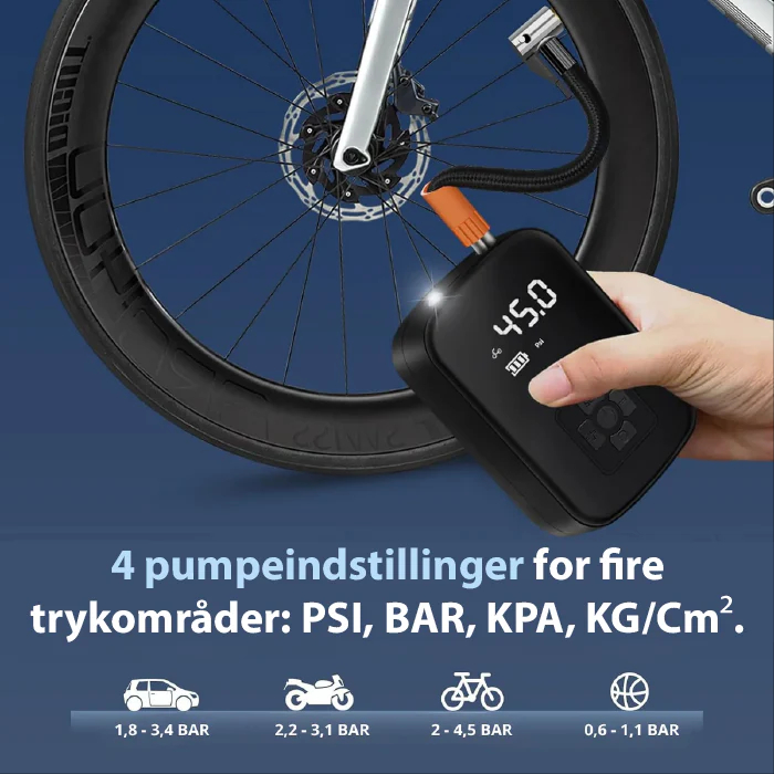 Elektrisk luftpumpe - pump hvad som helst op, hvor som helst!