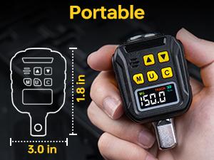 Product Introduction of 1/2" Drive Digital Torque Adapter, 12.5-250Ft-lb/17-340 Nm, Color LCD Display, Digital Torque Wrench Adapter with ±2% Accuracy, Torque Wrench Calibration Tool for Torque Meter for Auto,Moto 25