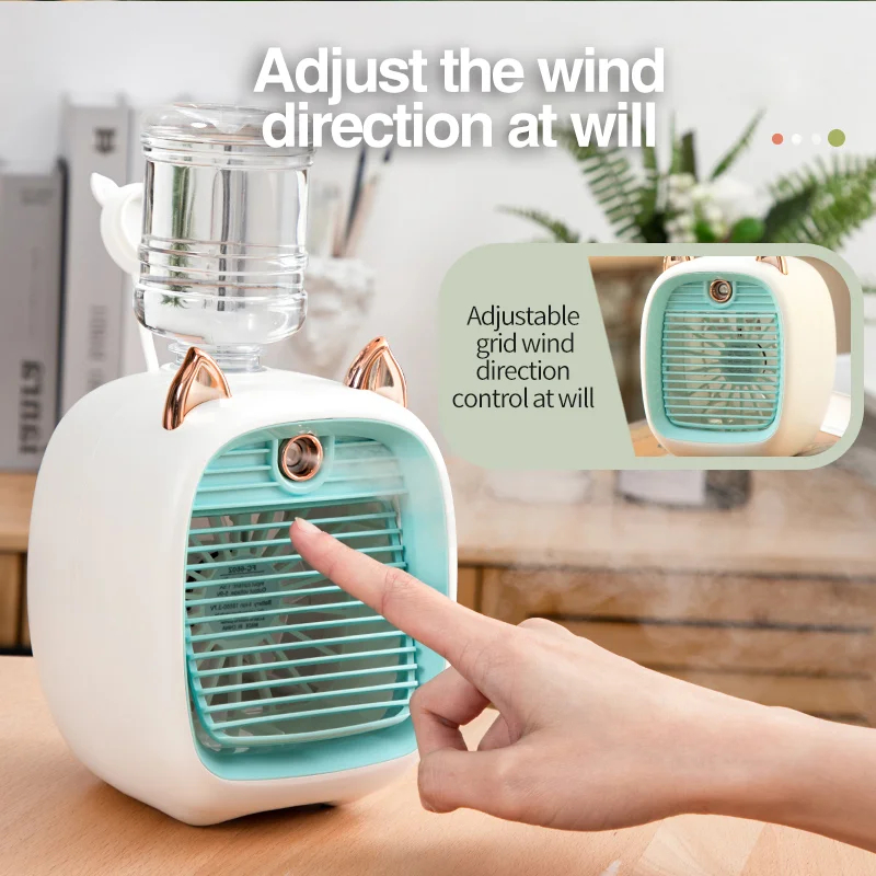 Portable Air Conditioner USB Mini Air Cooler Fan Water Cooling Fan