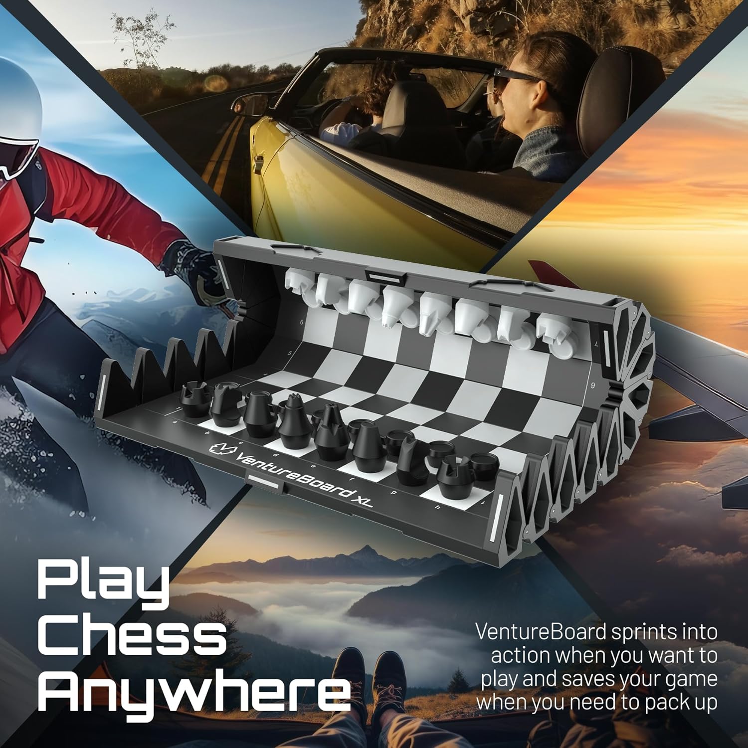 Full-Size 10 Inches Magnetic Unique Chess Set Board Game, Applicable for Leisure Game