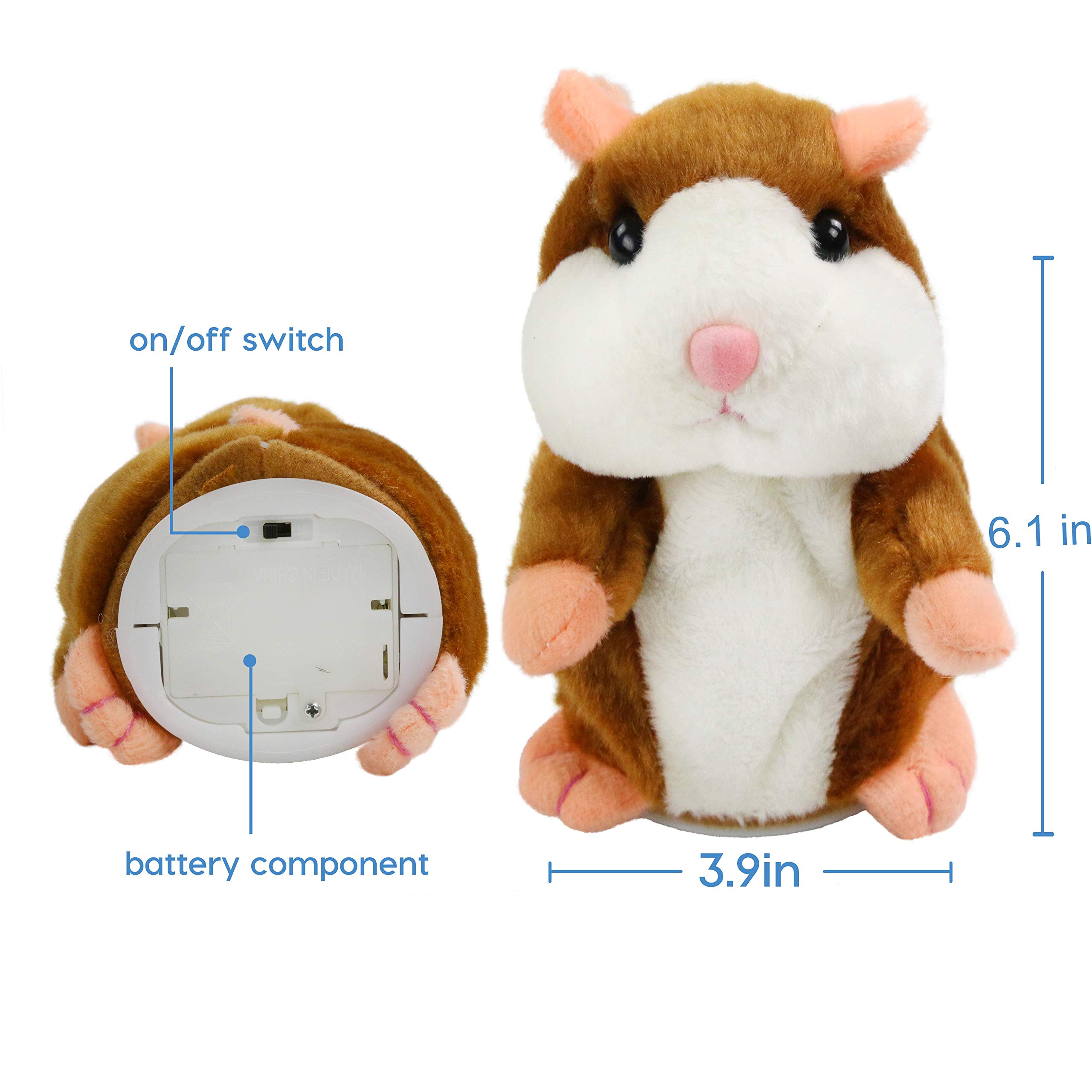 🐹🔥Talking Hamster Plush Toy