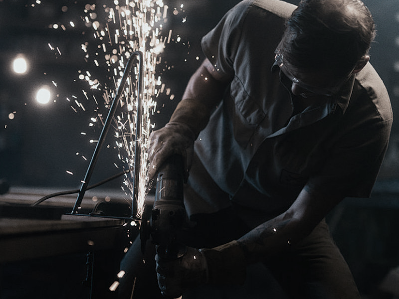 Sparks burn the skin