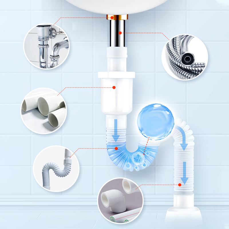 A powerful agent for unclogging and refreshing pipes.