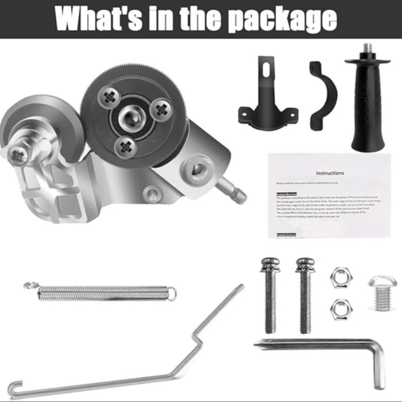 Sheet Metal Cutter Drill Attachment, Electric Drill Shears Attachment Cutter, Nibbler Drill Attachment for Cutting Iron, Steel, Copper, Aluminum