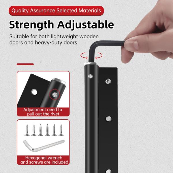 Product Introduction of Automatic Door Closer, Zinc Alloy Safety Spring Door Closer Adjustable 50 kg Closing Door Hinge 5