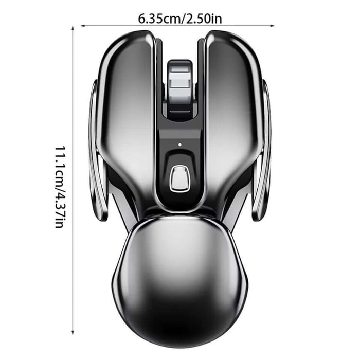 🔥Wireless Ergonomics Metal Mouse