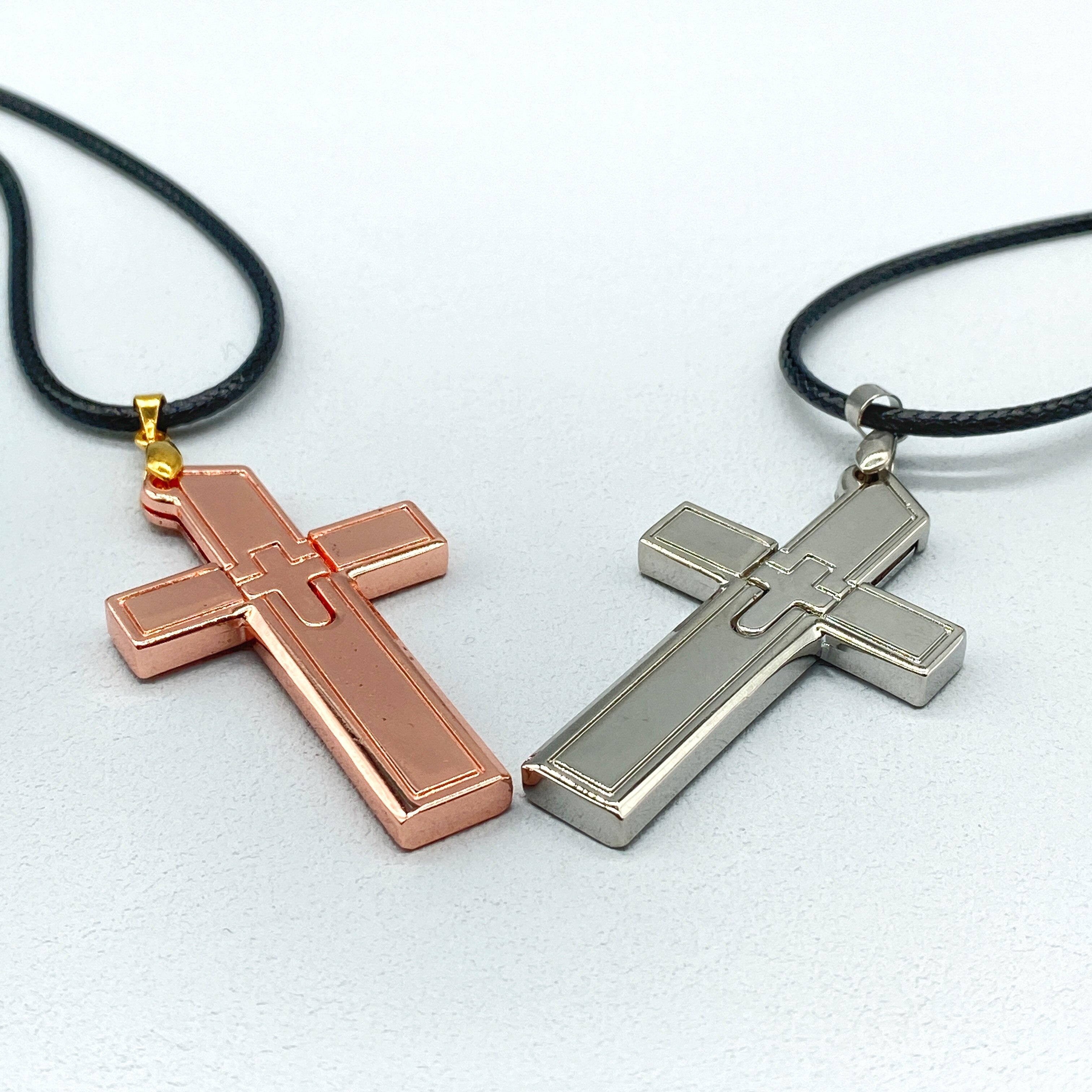Stainless steel pendant necklace Couple stainless steel cross necklace The best gift for your girlfriend