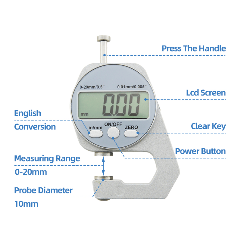 🔥Digital Display Thickness Gauge 