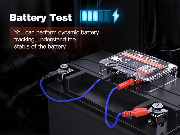 Product Introduction of ANCEL BM200 12V Car Battery Tester, Bluetooth 4.2 Auto Battery Load Analyzer for Lithium & Lead-Acid Batteries with Cranking Charging Test Alarm Record Voltage History 4