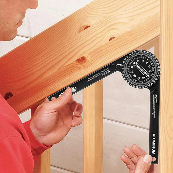 📏 7-inch Aluminum Miter Saw Protractor | Precision Angle Finder