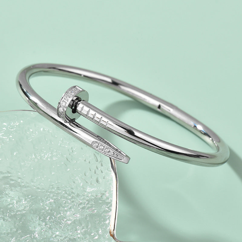 Nail Diamond Bracelet