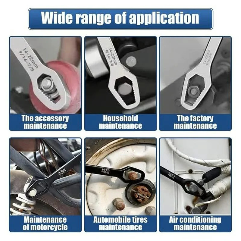 8-22mm Universal Torx Wrench | Self-Tightening & Non-Slip