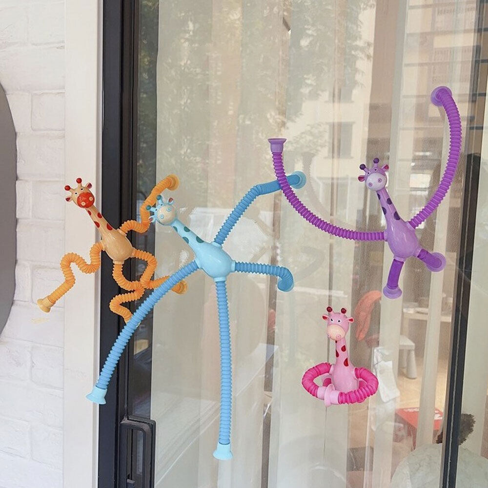 (🔥Mother's Day Sale - 48%OFF🔥) Suction Cup Pop Tube Giraffe Toys, Puzzle Toys