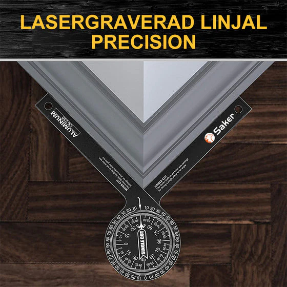 📏 7-inch Aluminum Miter Saw Protractor | Precision Angle Finder