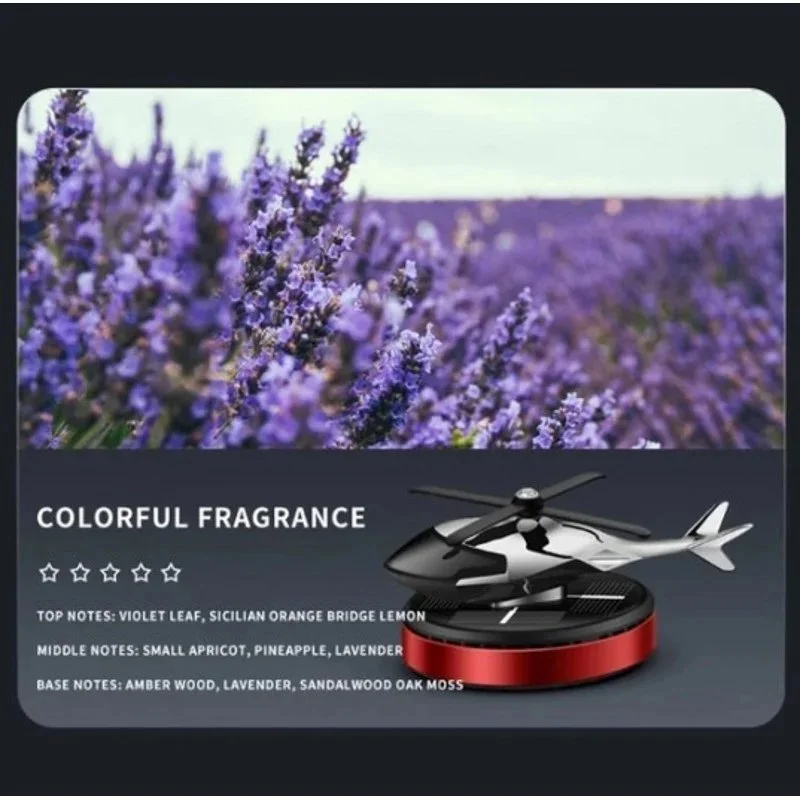 Metal Solar Helicopter Air Freshener